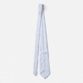 Motif blanc Starfish Couple sur Cravate bleu pâle (Dos)