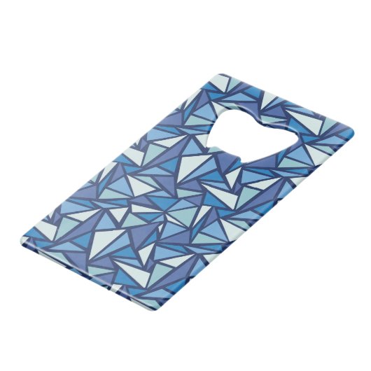 Motif bleu abstrait de Crsytal de glace (Dos Angle)