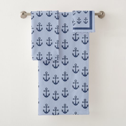 Motif bleu ancre marine (En situation)