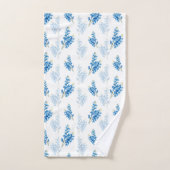 Motif bleu aquarelle (Serviette à main)