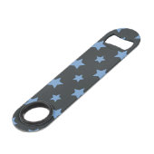 Motif bleu avec des étoiles (Dos Angle)