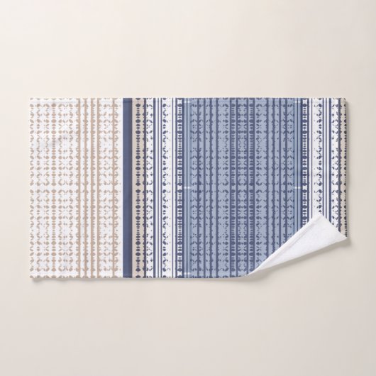 Motif bleu aztèque (Serviette à main)
