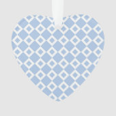 Motif bleu clair et diamant blanc (devant)