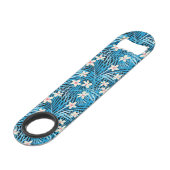 Motif bleu de palmettes (Dos Angle)