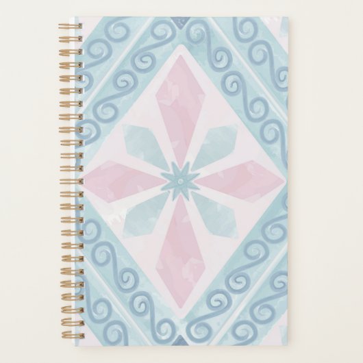 motif bleu en forme de diamant (Devant)