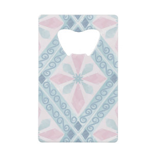 motif bleu en forme de diamant