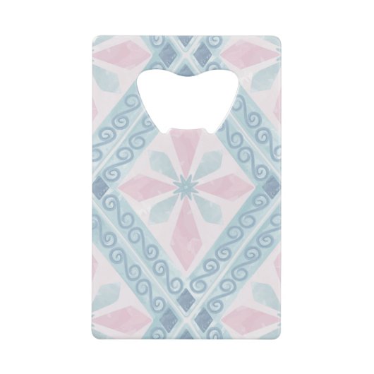 motif bleu en forme de diamant (Devant)