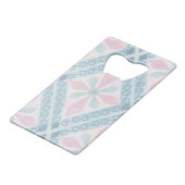 motif bleu en forme de diamant (Devant Angle)