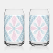motif bleu en forme de diamant (Gauche)