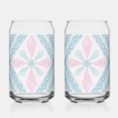 motif bleu en forme de diamant (Droite)