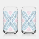 motif bleu en forme de diamant (Verso)