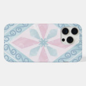 motif bleu en forme de diamant (Verso Horizontal)