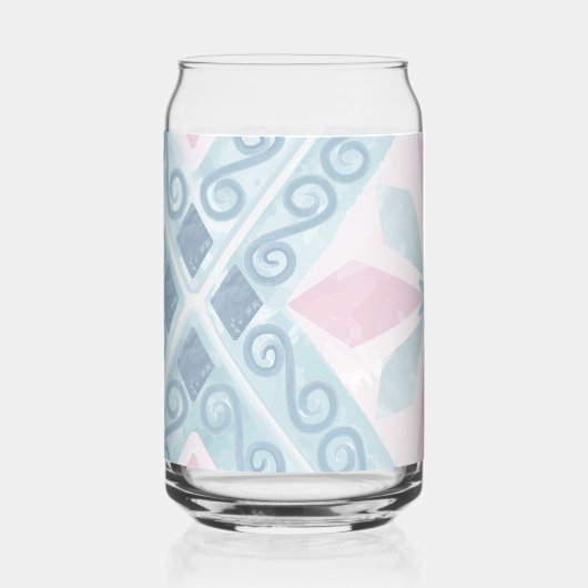 motif bleu en forme de diamant (Recto)