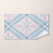 motif bleu en forme de diamant (Serviette à main)