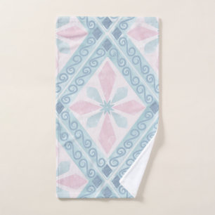 motif bleu en forme de diamant