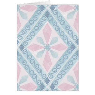 motif bleu en forme de diamant