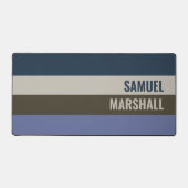 Motif Bleu et Brown rayures (Recto)