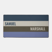 Motif Bleu et Brown rayures (Recto)