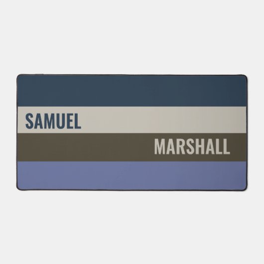 Motif Bleu et Brown rayures (Recto)