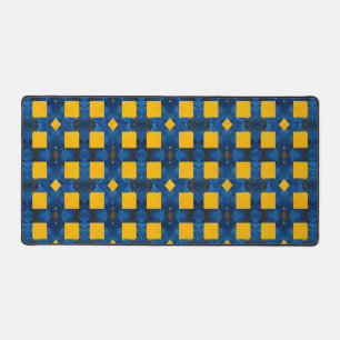 Motif bleu et jaune