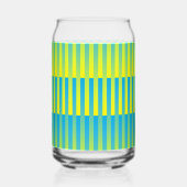 Motif bleu jaune vert rayé (Gauche)