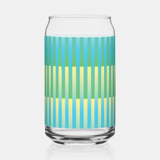 Motif bleu jaune vert rayé (Recto)