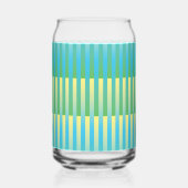 Motif bleu jaune vert rayé (Gauche)