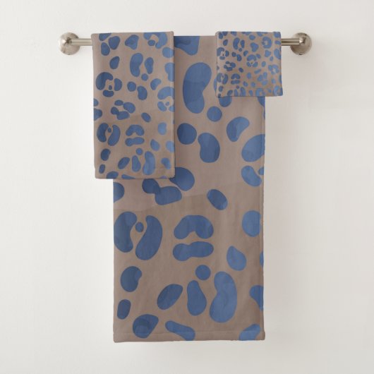 Motif bleu léopard (En situation)