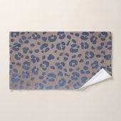 Motif bleu léopard (Serviette à main)