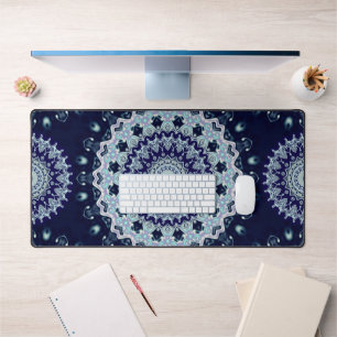 Motif bleu Mandala