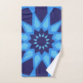 Motif bleu marocain (Serviette à main)