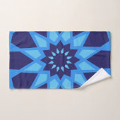 Motif bleu marocain (Serviette à main)