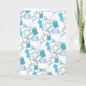 Motif bleu Merci couture (Dos)