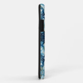 Motif Bleu Papillon coque iphone (Dos/Droite)