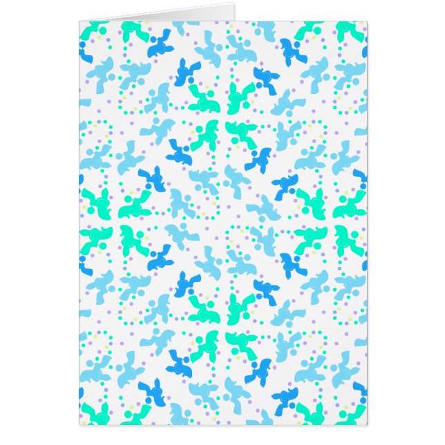 Motif bleu point Caniche (Devant)