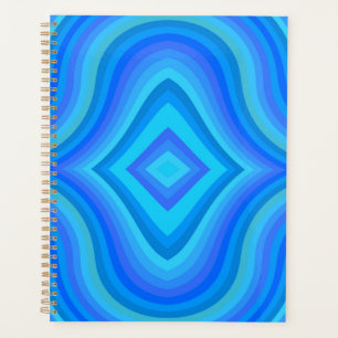 Motif bleu rétro
