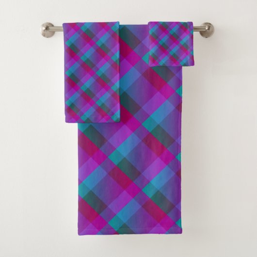 Motif bleu rose violet (En situation)