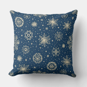 Motif bleu simple Coussin B