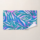 Motif bleu-vert tropical (Serviette à main)