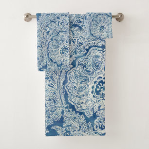 Motif Blue Boho Lace Paisley