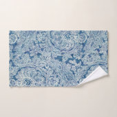 Motif Blue Boho Lace Paisley (Serviette à main)