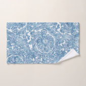 Motif Blue Boho Lace Paisley (Serviette à main)