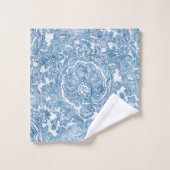 Motif Blue Boho Paisley (Gant de toilette)