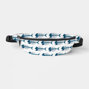 Motif Blue Fish Bones