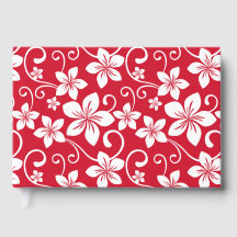 MOTIF BLUE HAWAII EN ROUGE