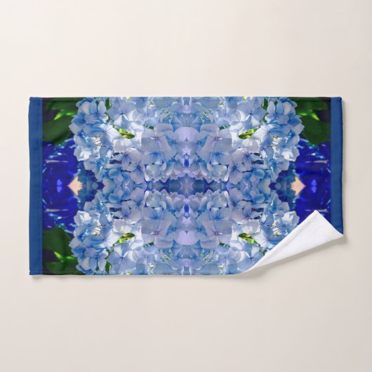 Motif Blue Hydrangeas (Serviette à main)