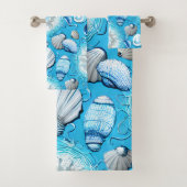 Motif Blue Ocean Seashells (En situation)