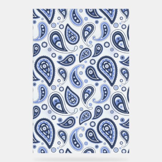Motif Blue Paisley (Recto)