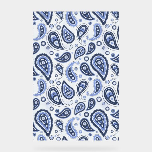 Motif Blue Paisley (Recto)