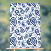 Motif Blue Paisley (Neutre)